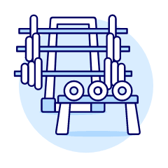 Weightlifting Illustration from UX Duotone Set