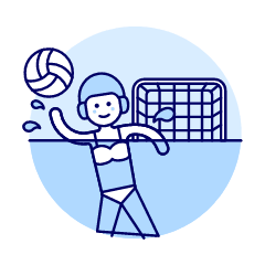 Sports Water Volleyball 1 Illustration from UX Duotone Set