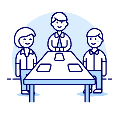 Meeting Table 1 Illustration from UX Duotone Set