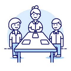 Meeting Table 3 Illustration from UX Duotone Set
