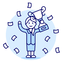 Promotion Trophy 1 2 Illustration from UX Duotone Set