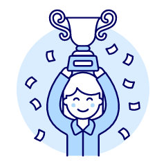 Promotion Trophy 3 2 Illustration from UX Duotone Set