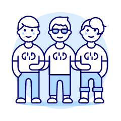 Programmer Team 3 Illustration from UX Duotone Set