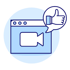 Video Browser Like Illustration from UX Duotone Set