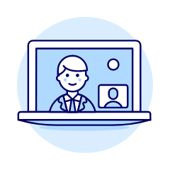 Video Call Laptop Illustration from UX Duotone Set
