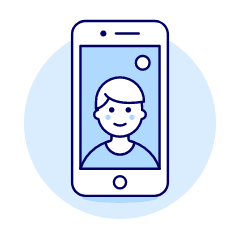 Video Call Phone Illustration from UX Duotone Set