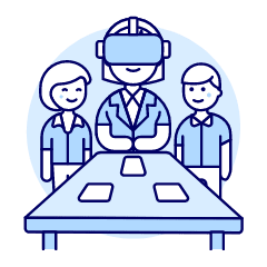 Virtual Converence 4 Illustration from UX Duotone Set