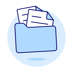 Sheet In Folder Illustration from UX Duotone Set