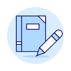 Write Note Illustration from UX Duotone Set
