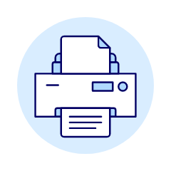 Text Print Illustration from UX Duotone Set
