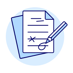 Reviewing Sheet Illustration from UX Duotone Set