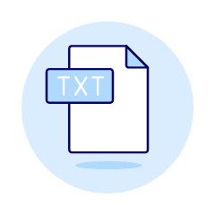 Txt File Illustration from UX Duotone Set