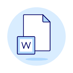 Word File 1 Illustration from UX Duotone Set