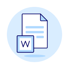 Word File 2 Illustration from UX Duotone Set