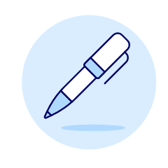 Ball Pen Illustration from UX Duotone Set