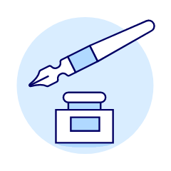 Ink Dip Pen Illustration from UX Duotone Set