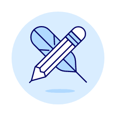 Pencil And Quill Illustration from UX Duotone Set