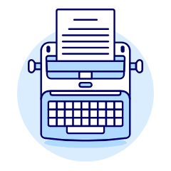 Typewriter Sheet 1 Illustration from UX Duotone Set
