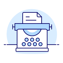 Typewriter Sheet 2 Illustration from UX Duotone Set