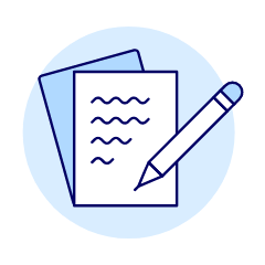 Pencil Writing Illustration from UX Duotone Set