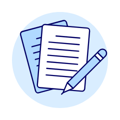 Pencil Writing Sheet Illustration from UX Duotone Set