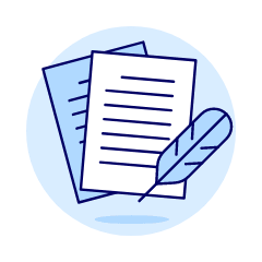 Quill Texting Illustration from UX Duotone Set