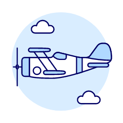 Propeller Plane 2 Illustration from UX Duotone Set