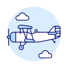 Propeller Plane 3 Illustration from UX Duotone Set