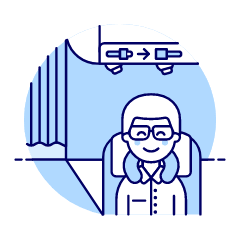 Passenger Seated 1 Illustration from UX Duotone Set