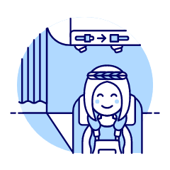 Passenger Seated 2 Illustration from UX Duotone Set