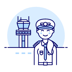 Pilot 1 Illustration from UX Duotone Set
