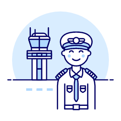 Pilot 4 Illustration from UX Duotone Set