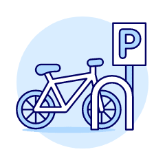 Bike Parking Illustration from UX Duotone Set