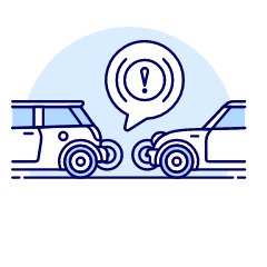 Car Bump Security System Illustration from UX Duotone Set