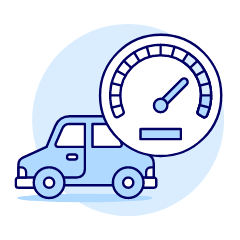 Car Speed Gauge Illustration from UX Duotone Set