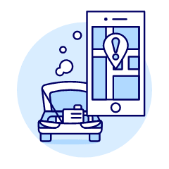 Car Damaged Location Illustration from UX Duotone Set