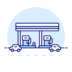 Gas Station Illustration from UX Duotone Set