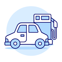Gas Station Illustration from UX Duotone Set
