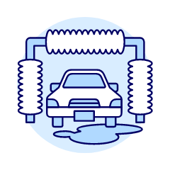 Car Wash Illustration from UX Duotone Set