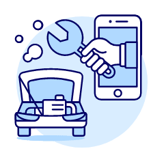 Car Service App 1 Illustration from UX Duotone Set