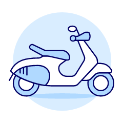 Light Brown Scooter Illustration from UX Duotone Set