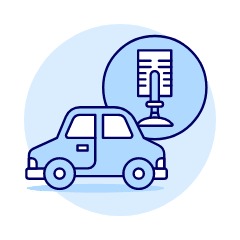 Car Voice System Illustration from UX Duotone Set