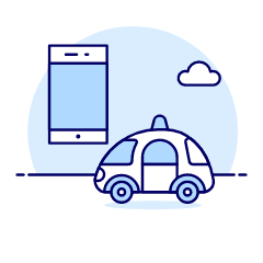 Smart Car App Illustration from UX Duotone Set