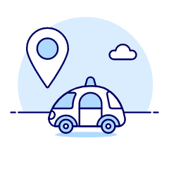 Smart Car Location Illustration from UX Duotone Set