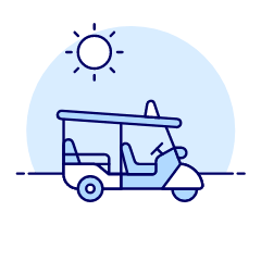 Thailand Tuktuk Illustration from UX Duotone Set