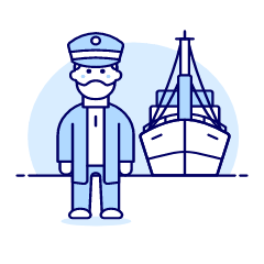 Marine Headdock Illustration from UX Duotone Set