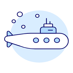 Submarine Illustration from UX Duotone Set