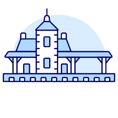 Railway Station 1 Illustration from UX Duotone Set