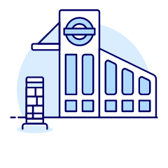 Subway Entrance Illustration from UX Duotone Set