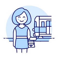 Train Passenger 1 Illustration from UX Duotone Set